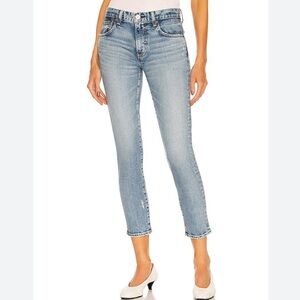 Moussy Edmond High Rise Skinny Jeans in Blue Sz 27